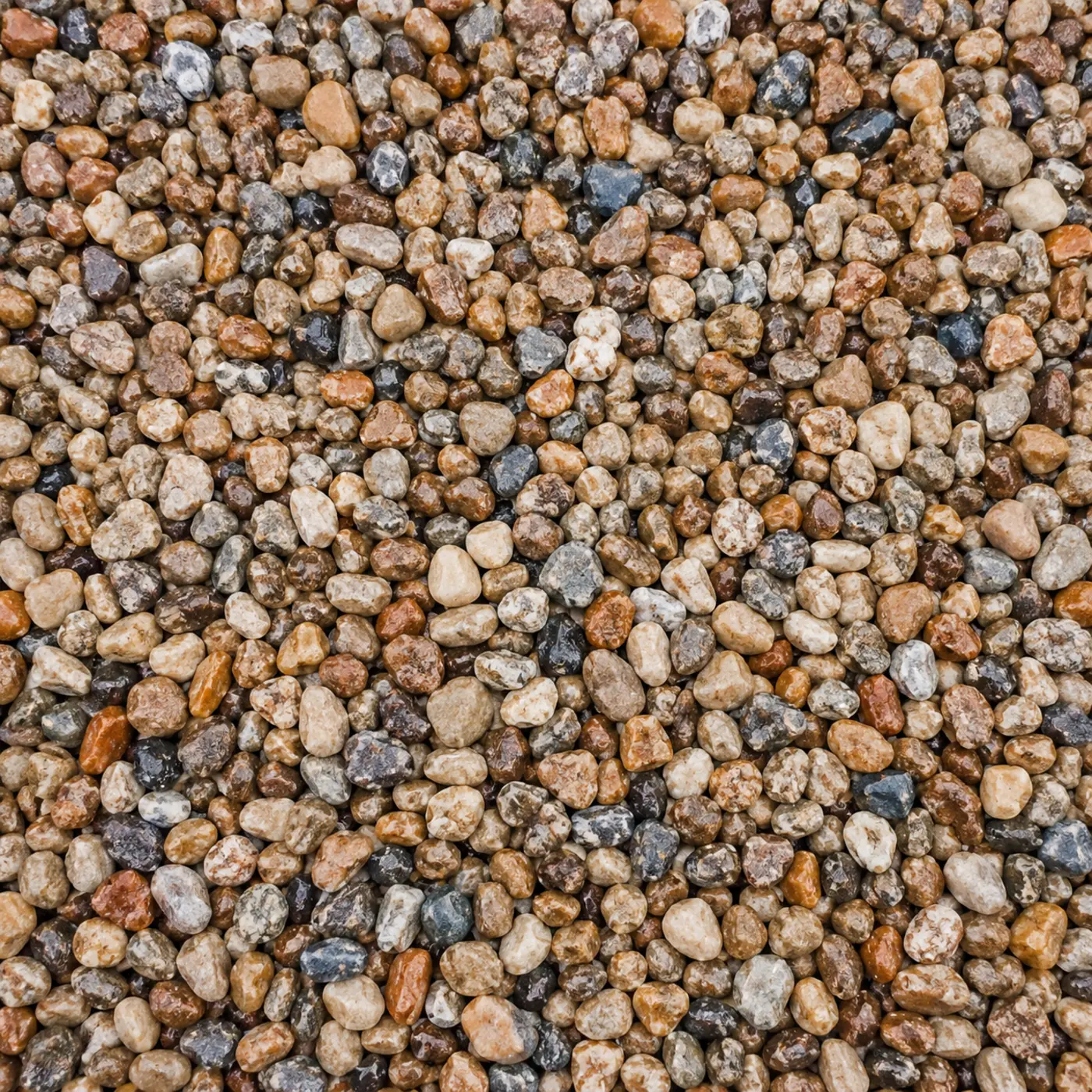 A loose gravel driveway surface